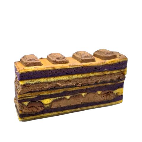Kek Lapis Cadbury, cut to show the layers