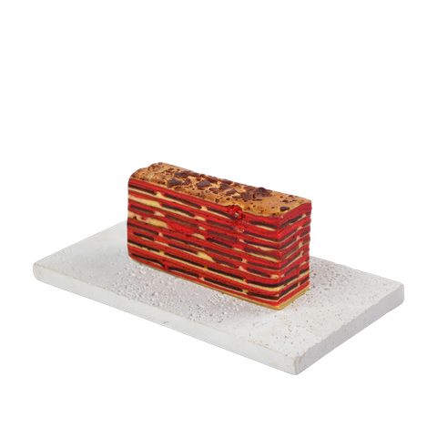 Kek Lapis Masam Manis, cut to show the layers
