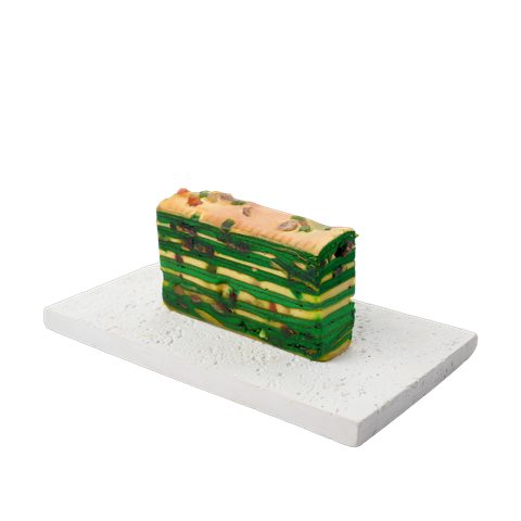 Kek Lapis Moscovis, cut to show the layers