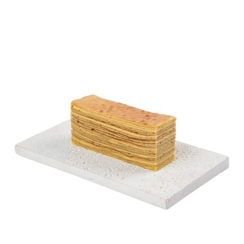 Pure Butter Original (Rempah), cut to show the layers
